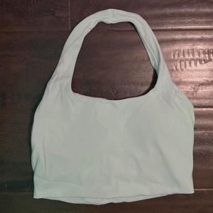 White halter workout top 😍